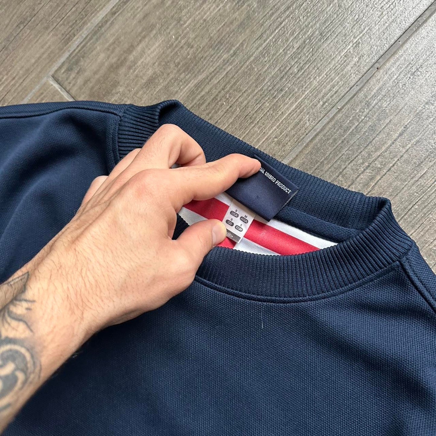 Umbro navy England oversized y2k sport S sweatshirt