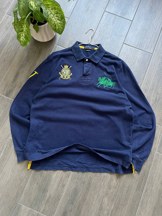 Polo Ralph Lauren navy rugby Polo Shirt