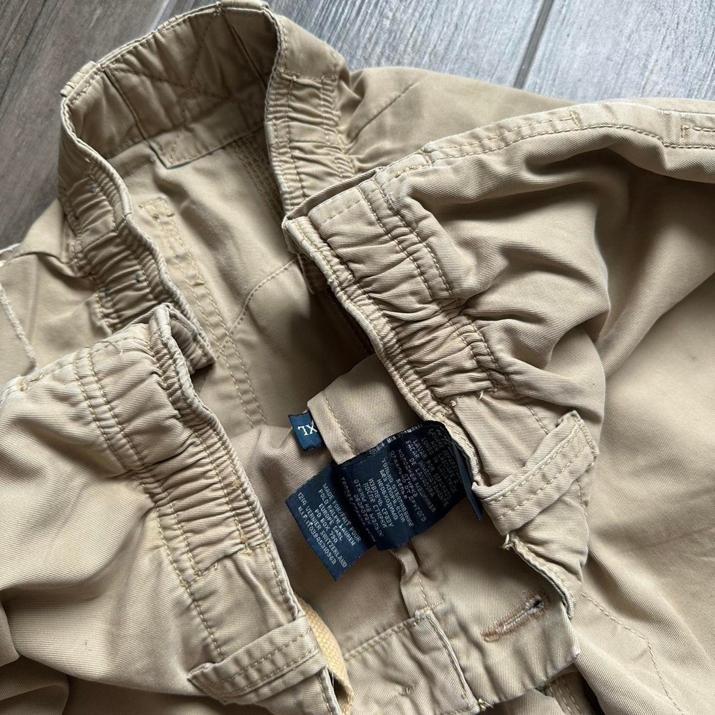 Polo Ralph Lauren tan cargo vintage shorts