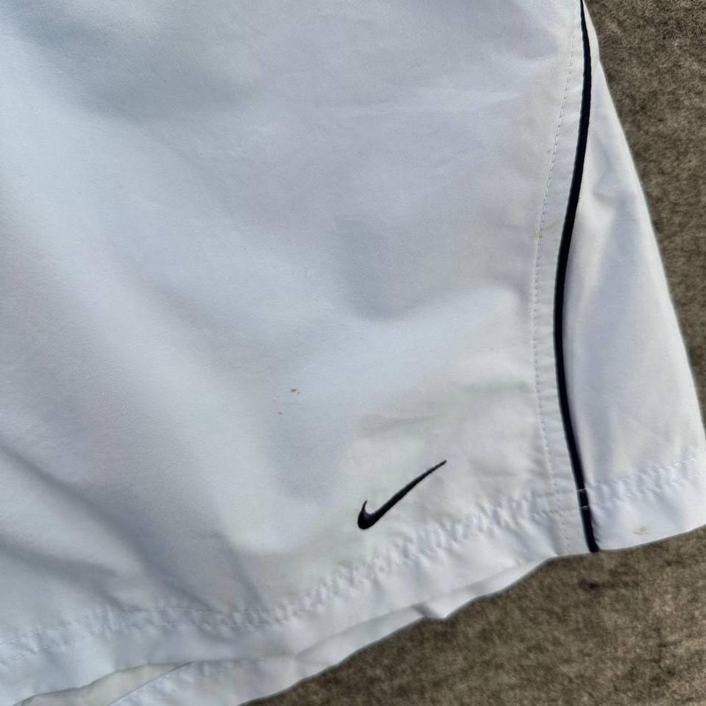 Nike white blue shorts