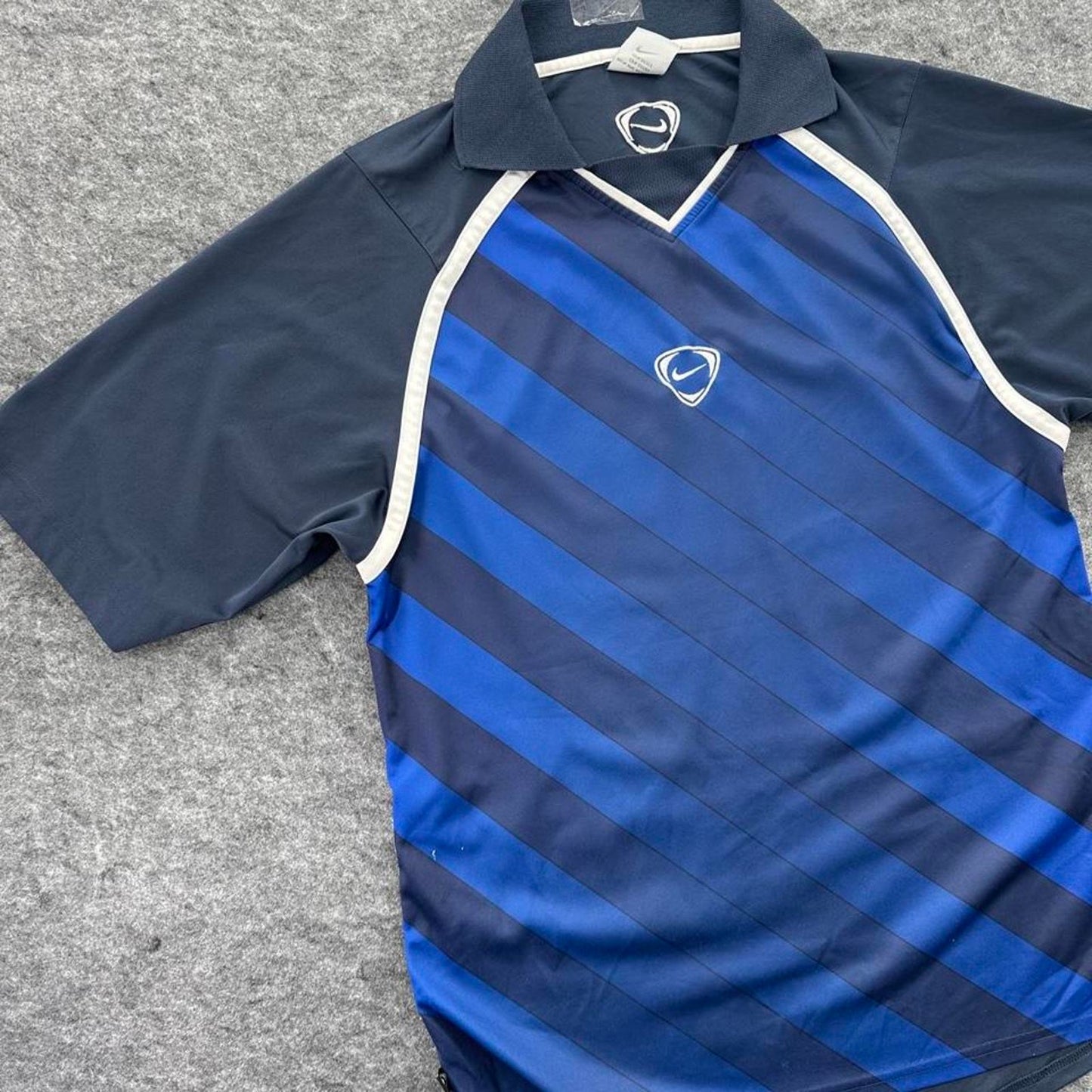 Nike blue and navy striped