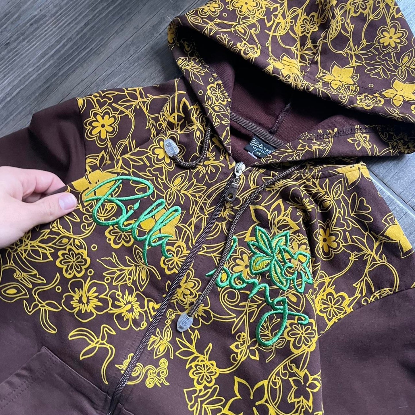 Billabong wmns brown Japanese style y2k hoodie