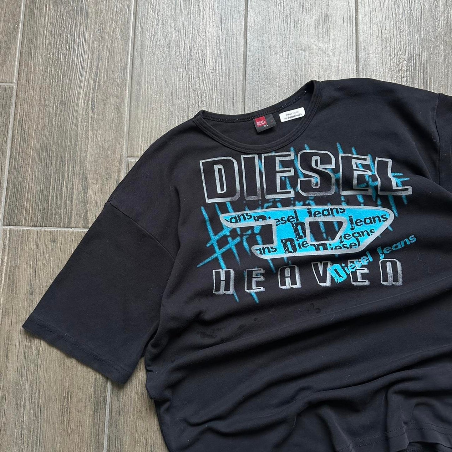 Diesel japanese style black y2k tee