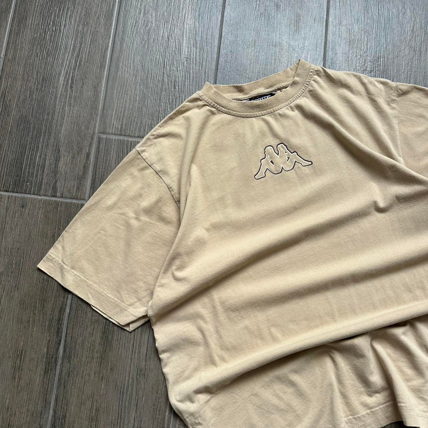 Kappa tan cropped tee