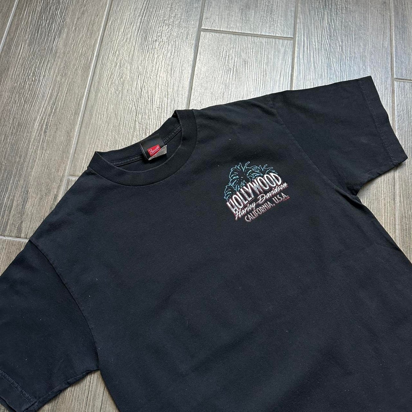 Harley davidson black cotton t shirt