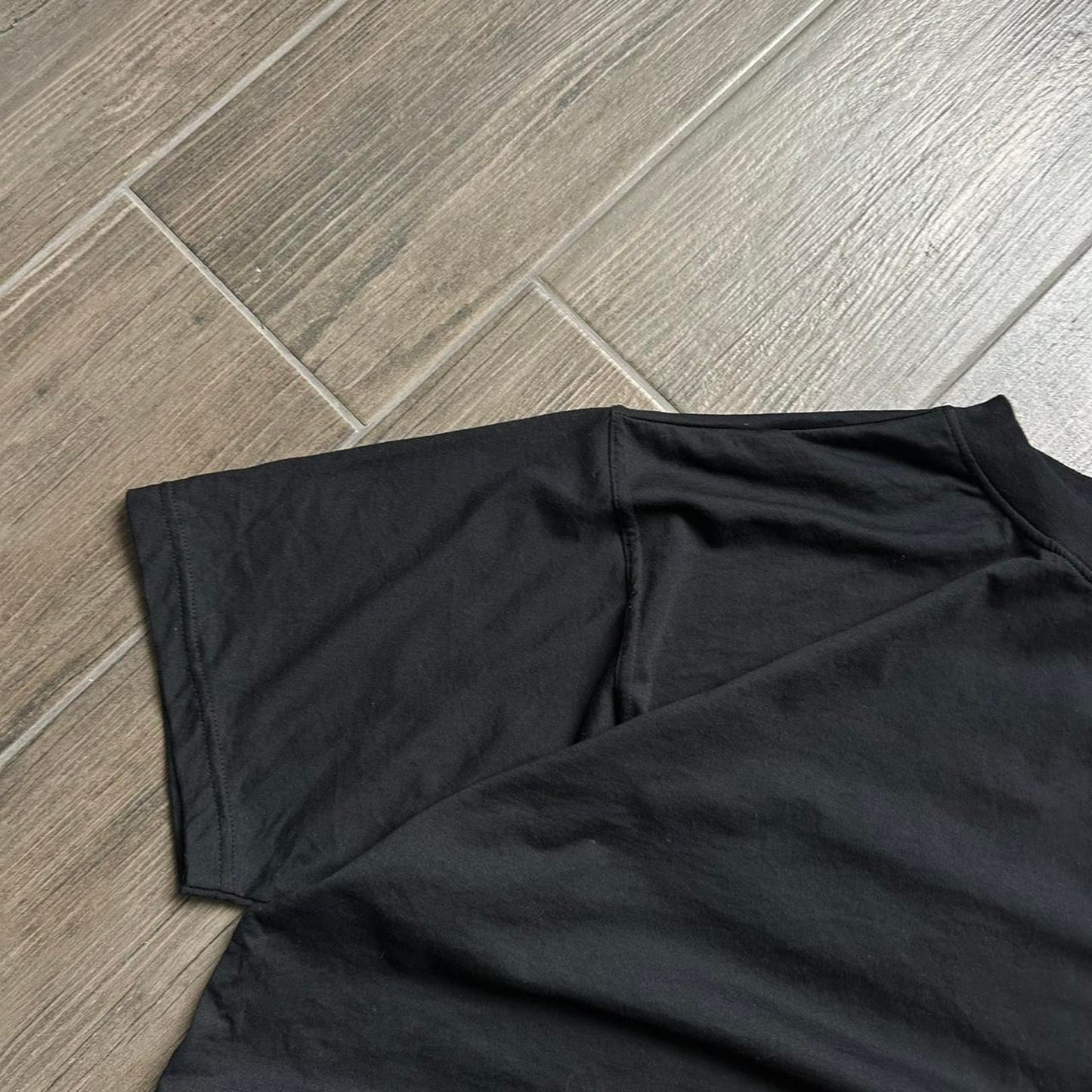 Black Von Dutch tee with yellow and white details