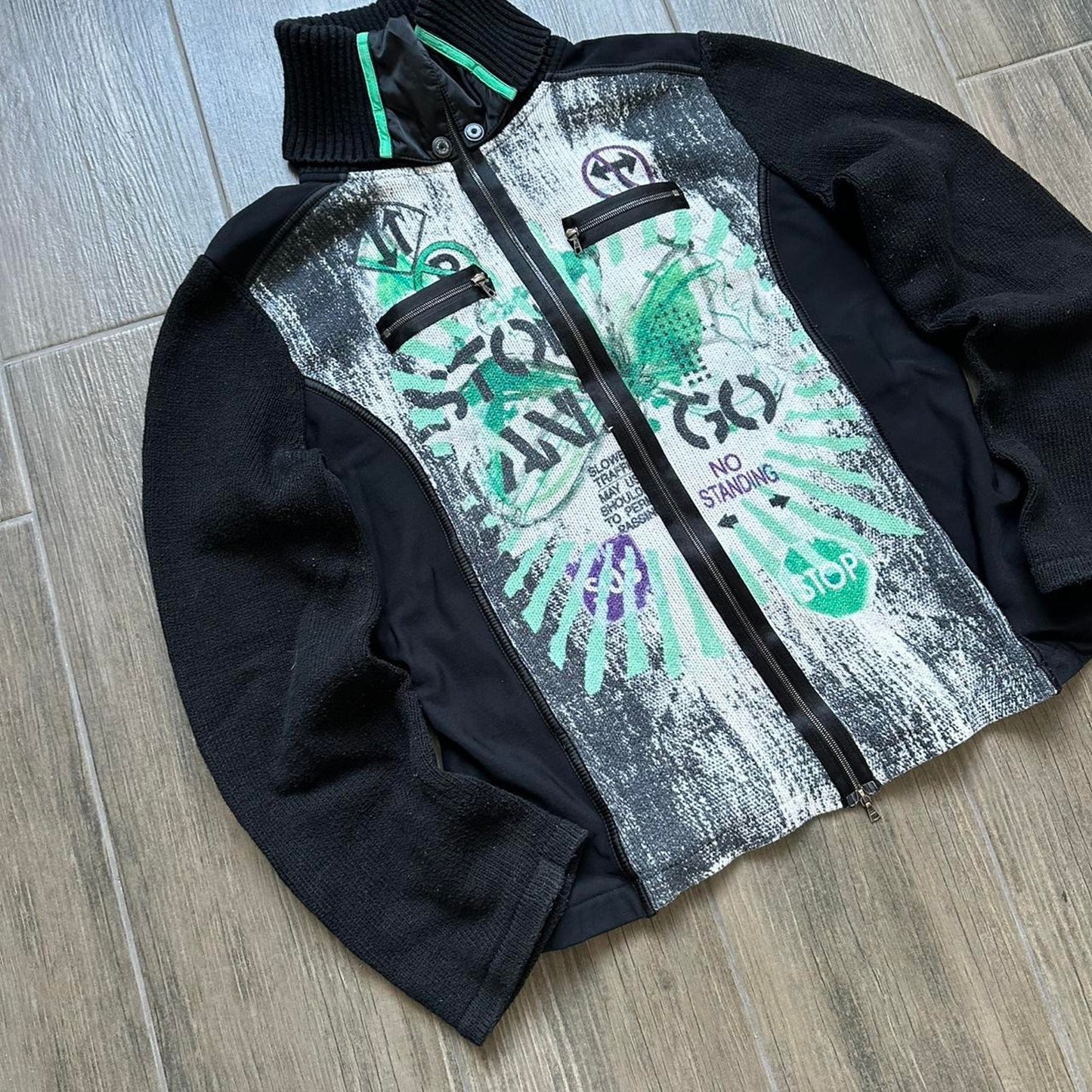 Y2k wmns S acrylic riri jumper