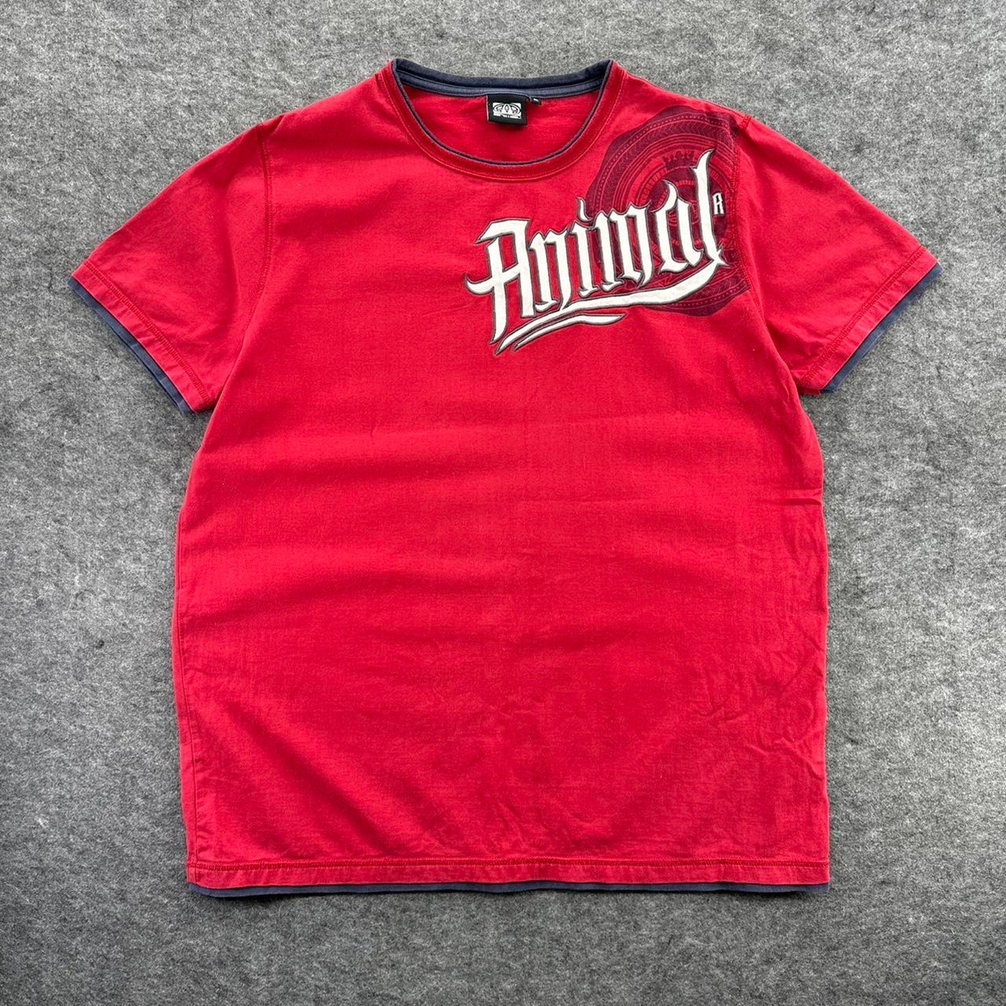 Y2k animal skateboards red t shirt