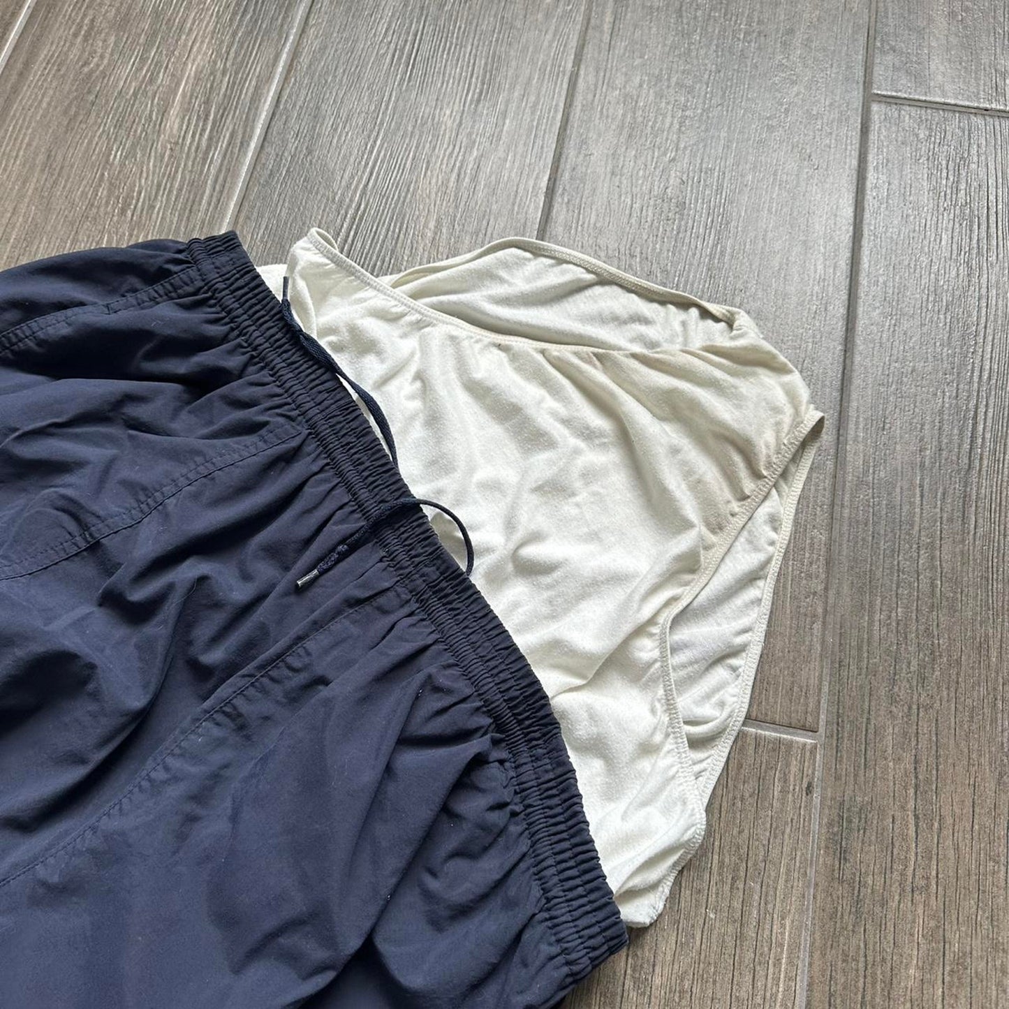 Nike navy blue running shorts