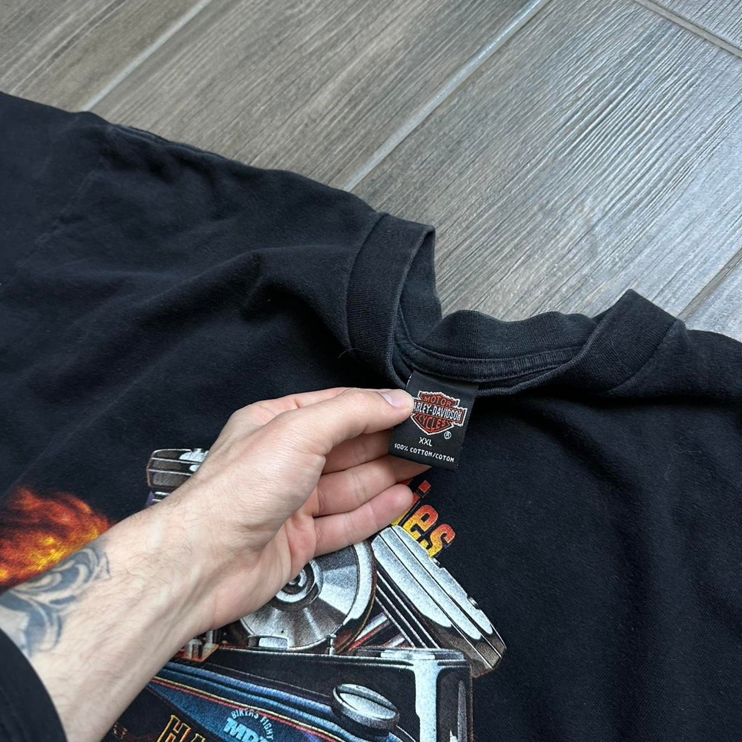 Harley Davidson 1997s black cotton t-shirt