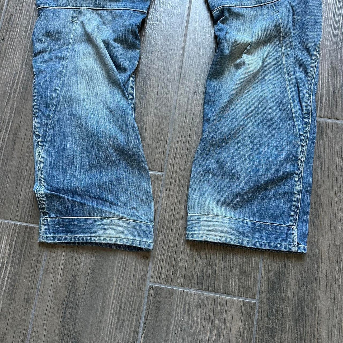 G-Star Raw distressed blue denim jeans