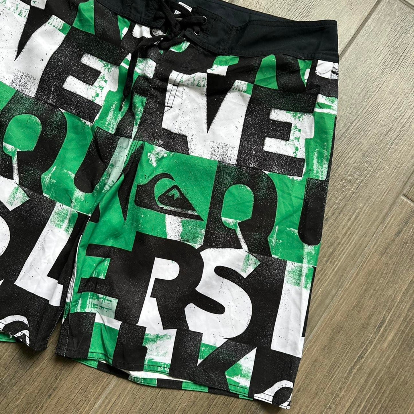 Quiksilver green board shorts