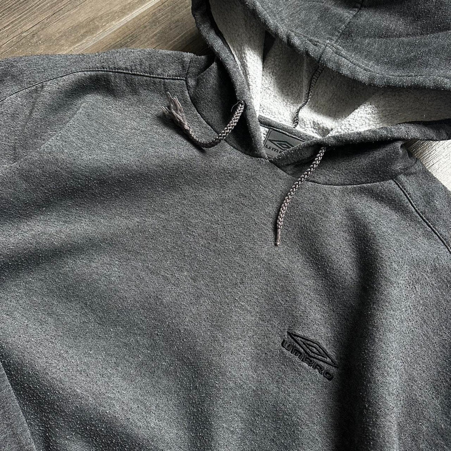 Umbro grey y2k vintage streetwear XL hoodie