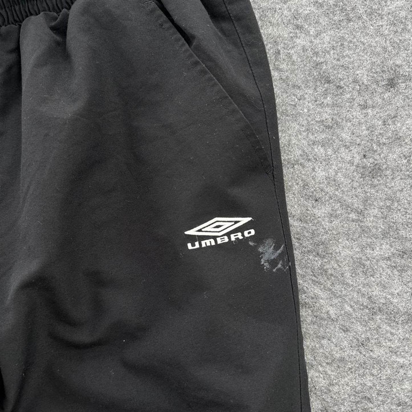 Umbro black baggy track shorts