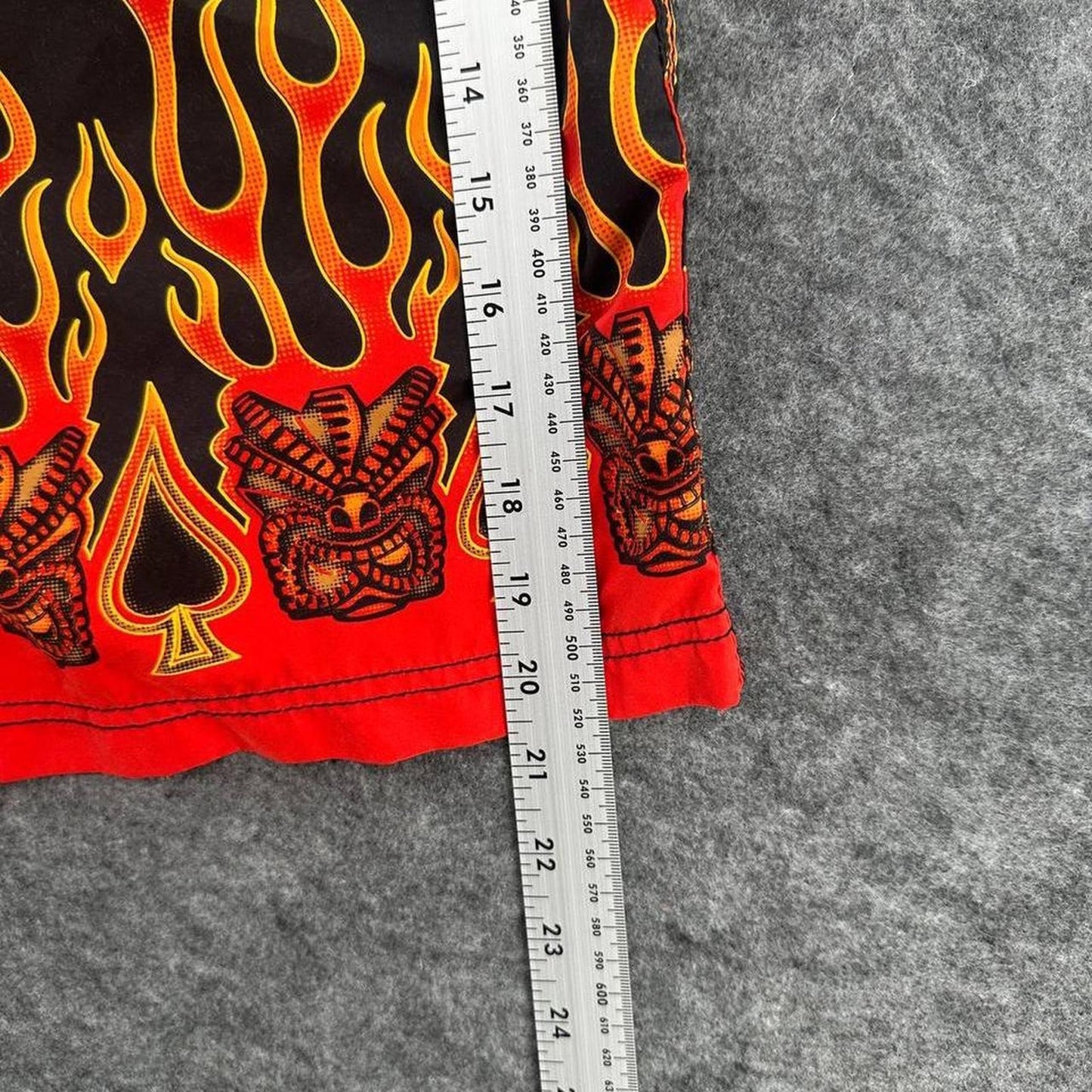 Y2k cotcha flame board shorts