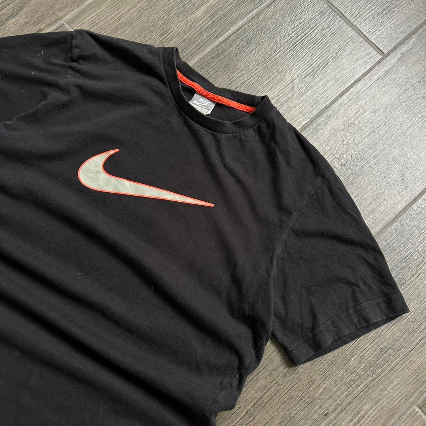 Nike black cotton t shirt with