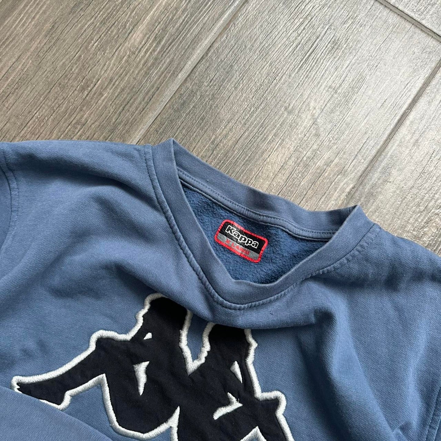 Kappa blue sweatshirt with embroidered logo