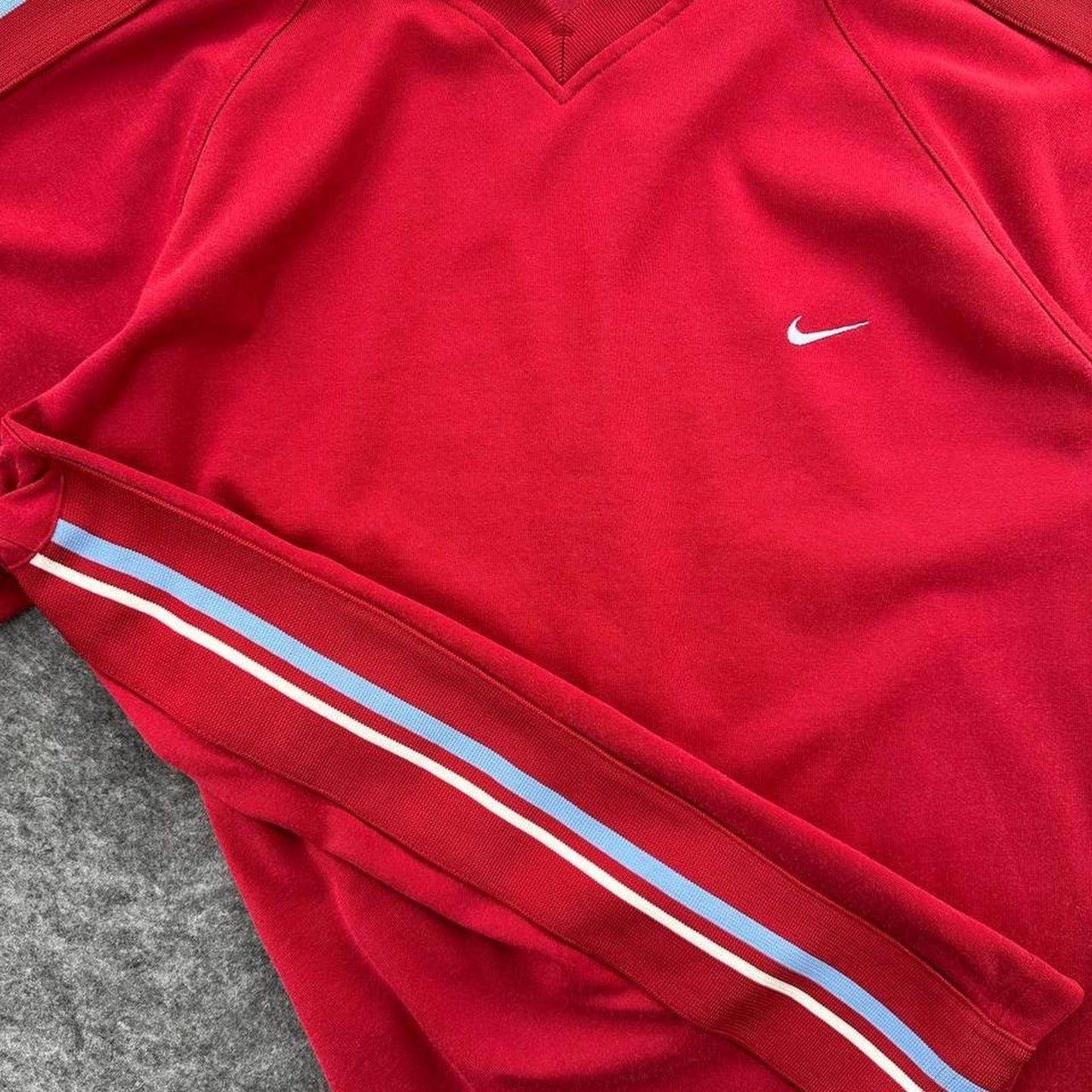 Nike red soccer jersey with