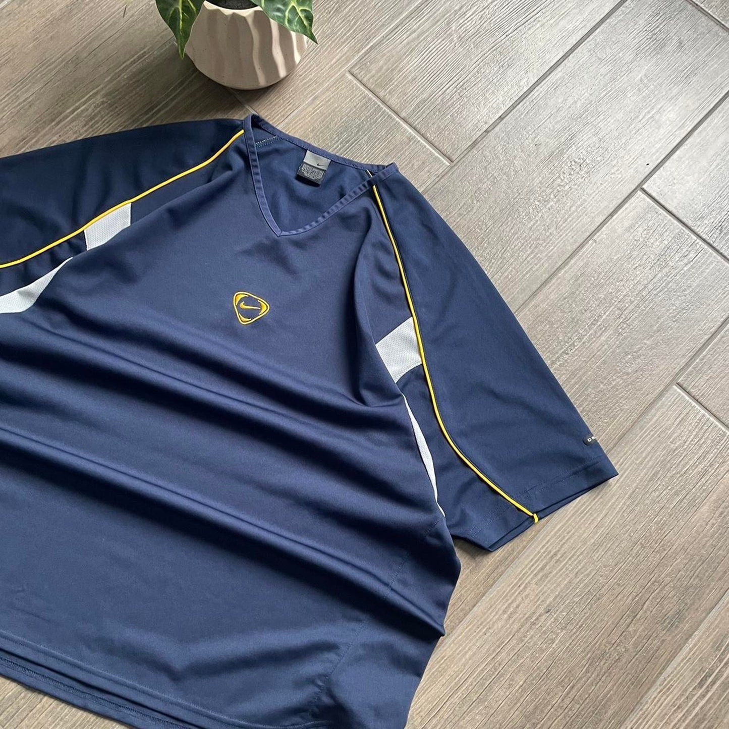 Nike navy jersey vintage baggy y2k streetwear XL tee