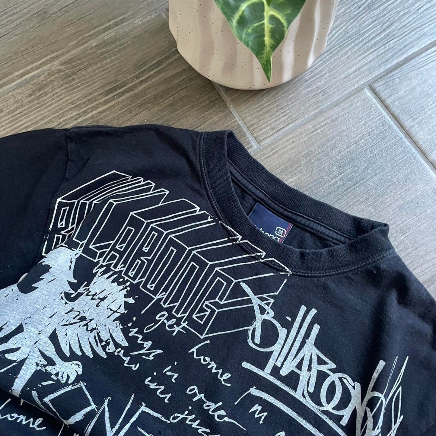 Billabong black baggy surf y2k tee