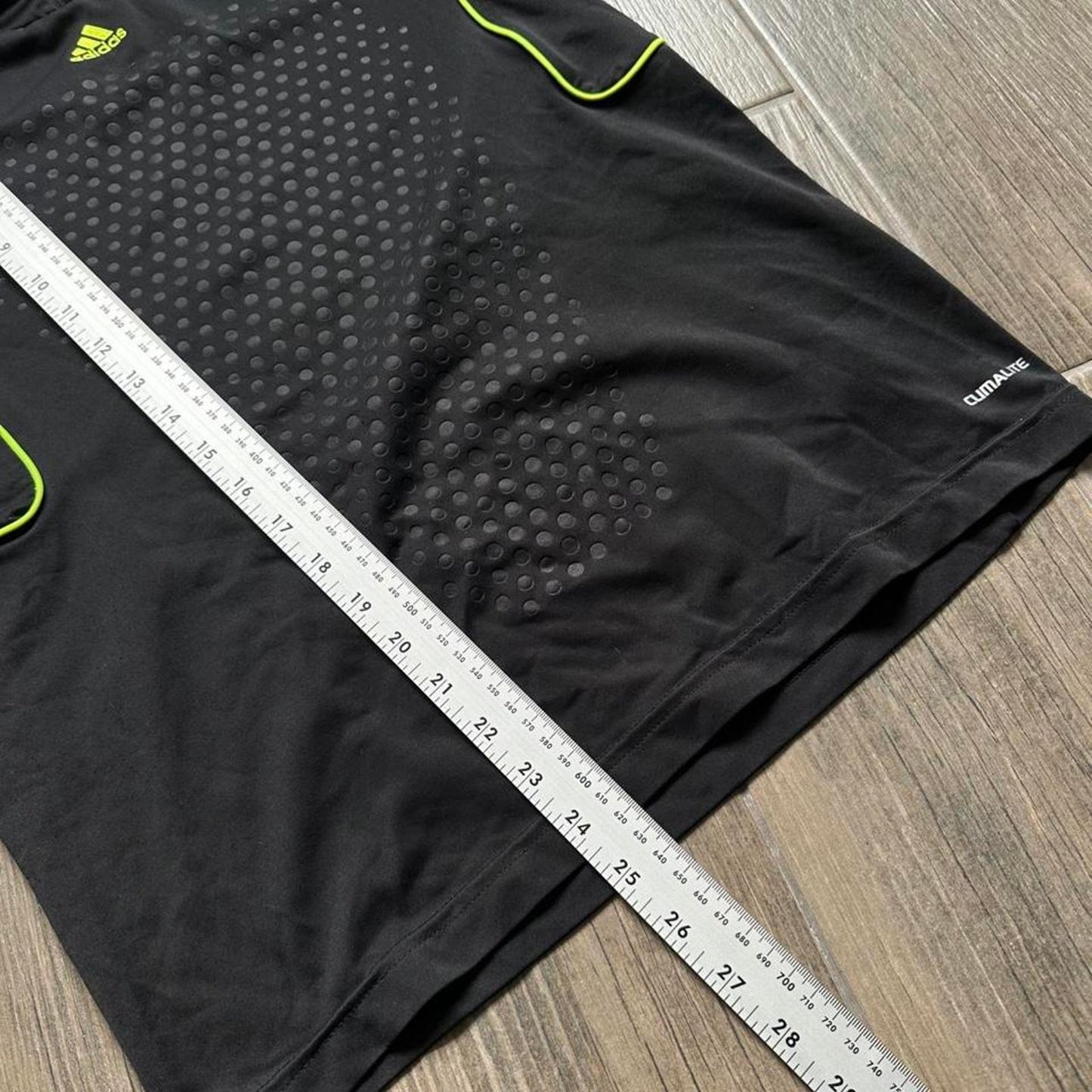 Adidas black and yellow sportswear shirt