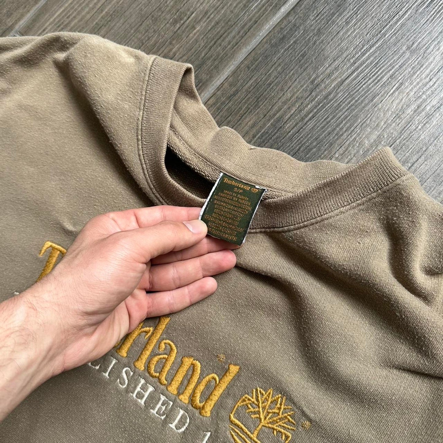 Timberland brown crewneck sweatshirt