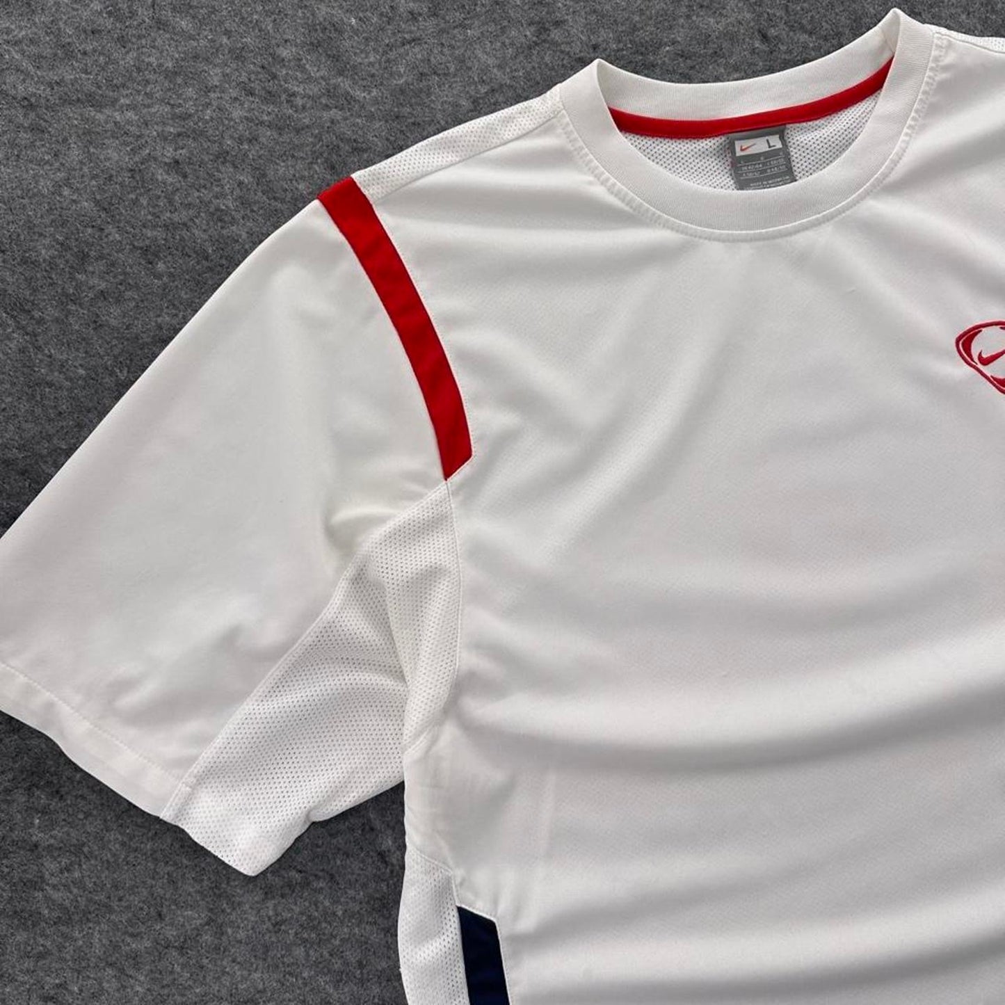 Nike white red sportswear