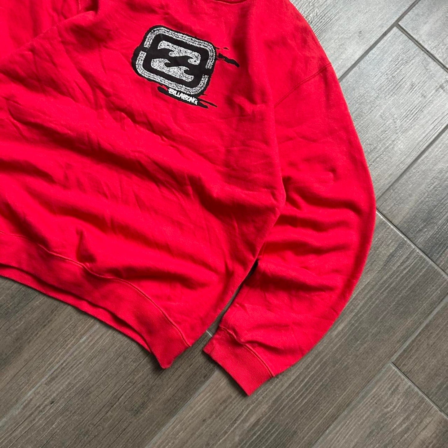 Billabong red crewneck sweatshirt