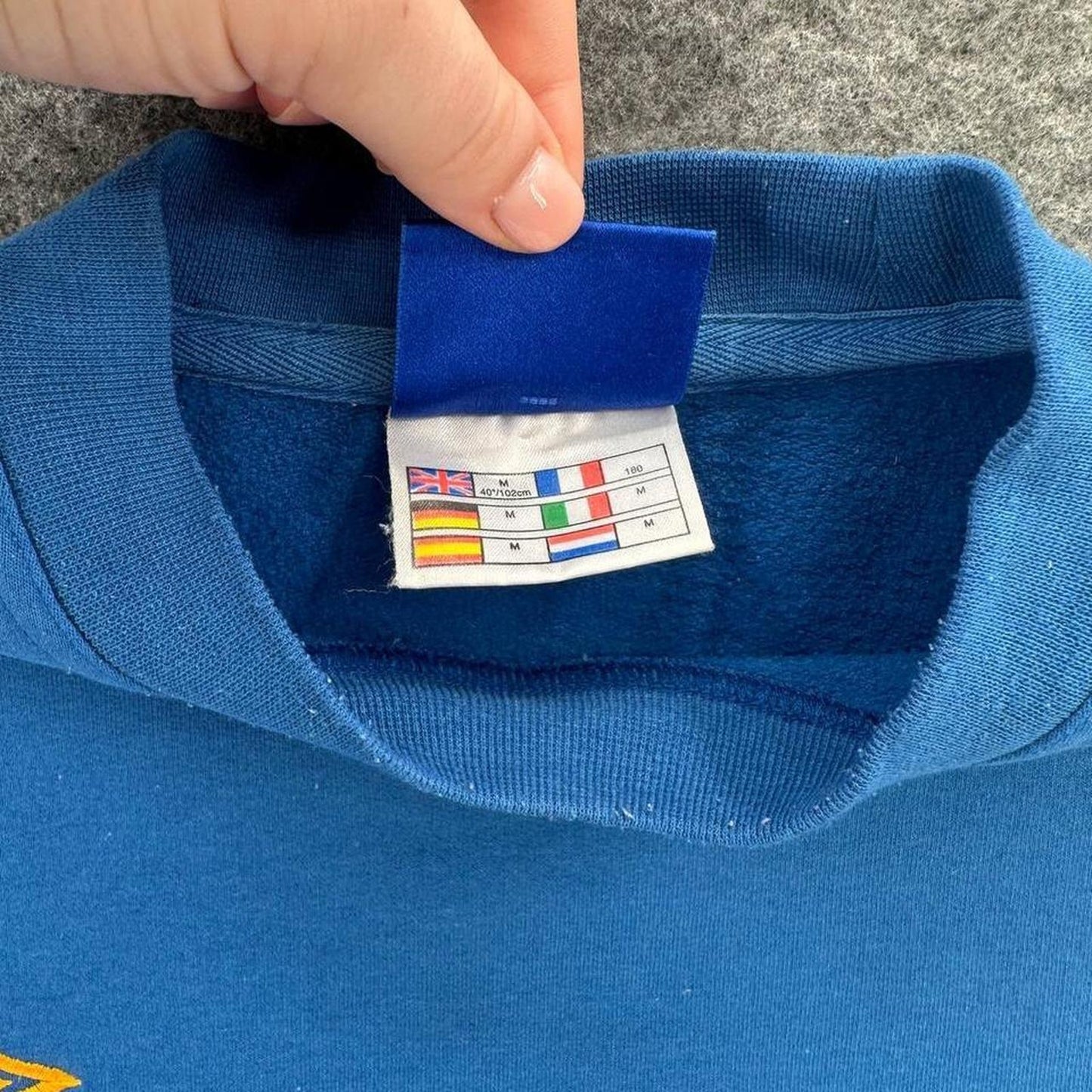 90s umbro blue crewneck sweatshirt
