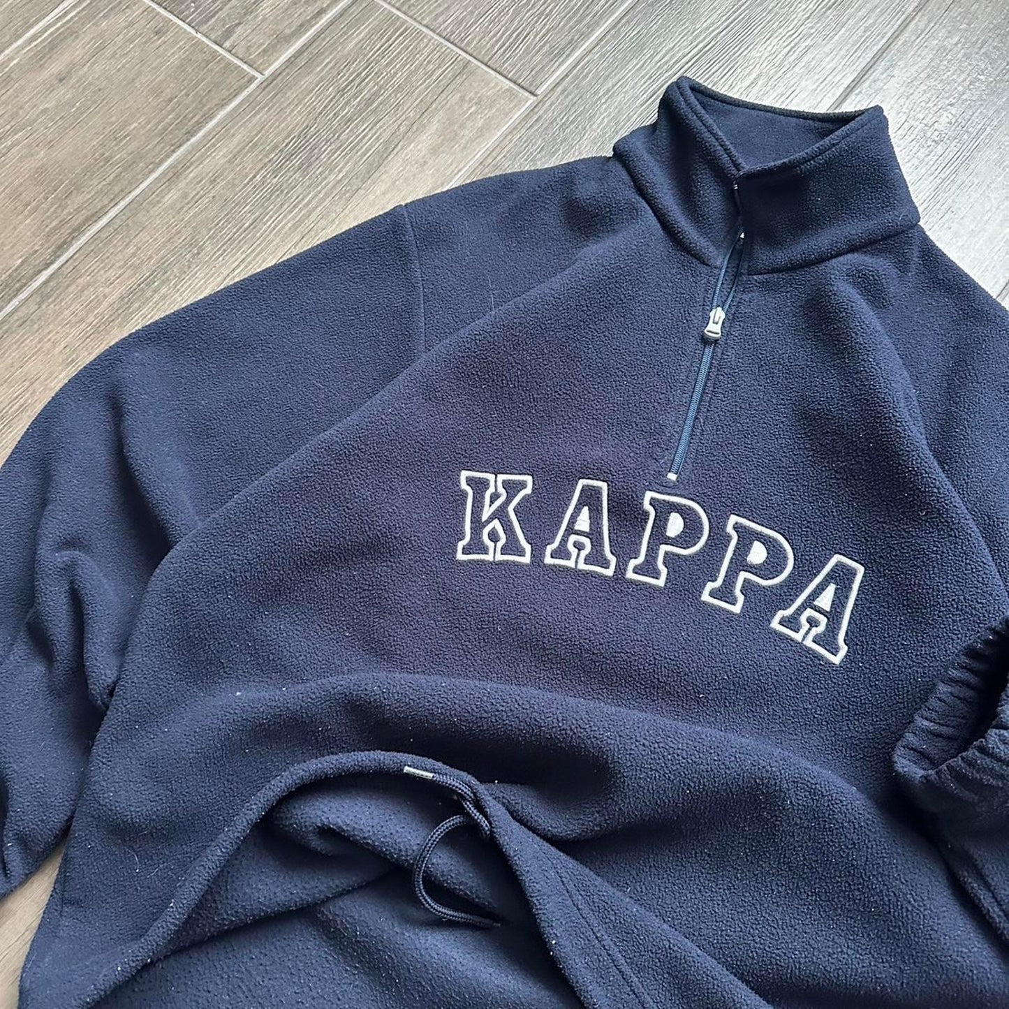 Kappa fleece navy y2k baggy jumper