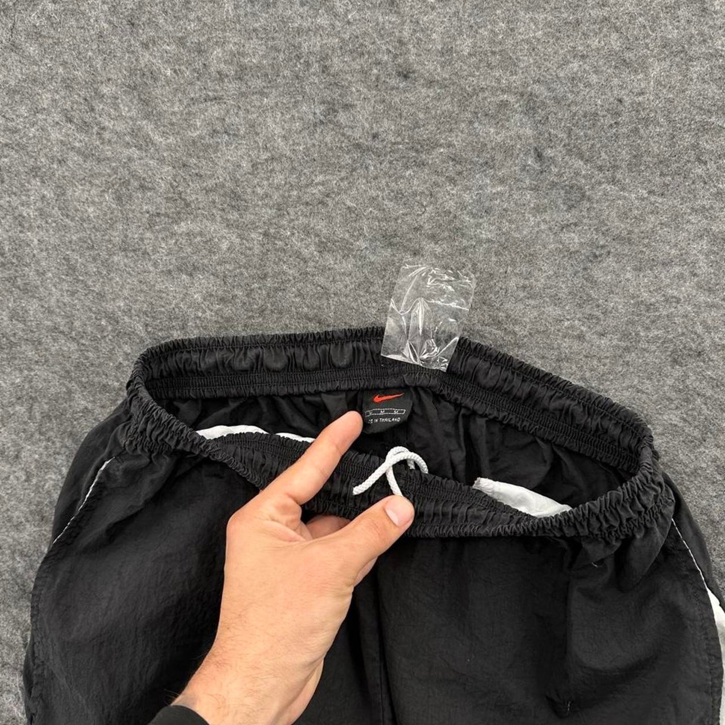 Nike nylon black shorts with