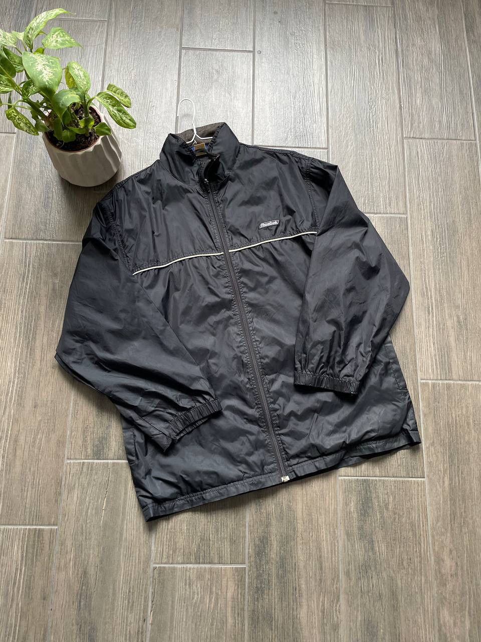 Reebok black y2k light archive jacket