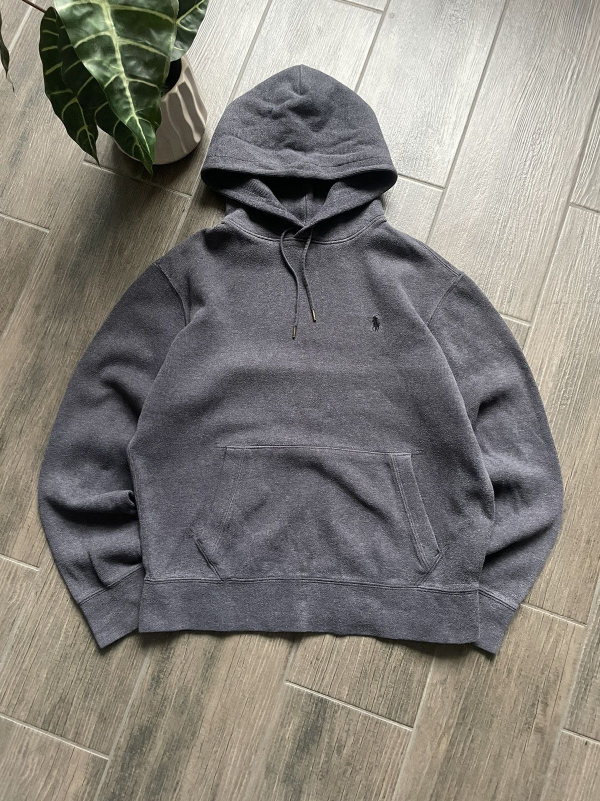 Polo Ralph Lauren grey baggy vintage hoodie