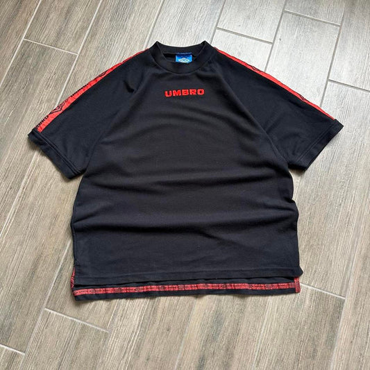 Umbro black and red t shirt