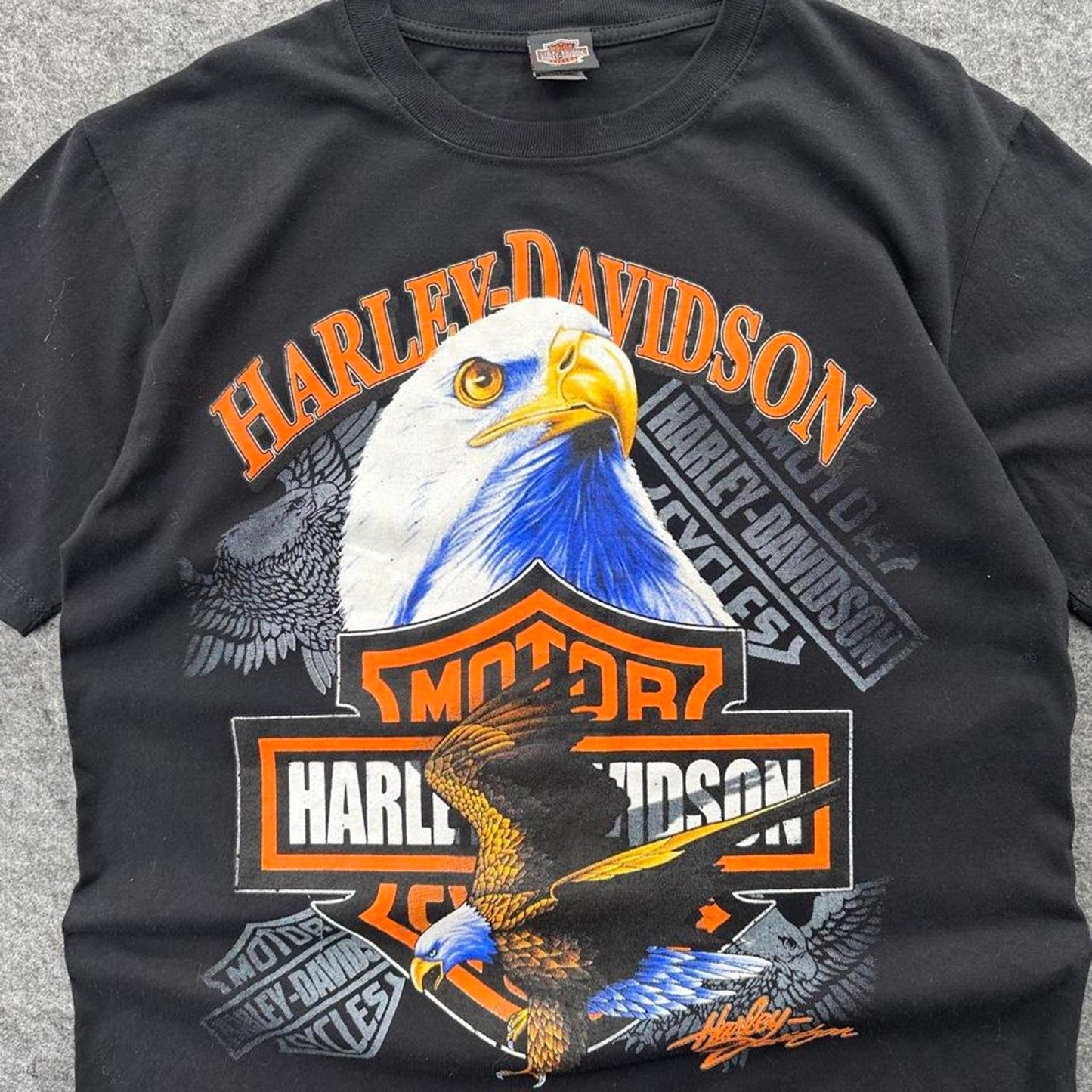 Harley davidson black t shirt with