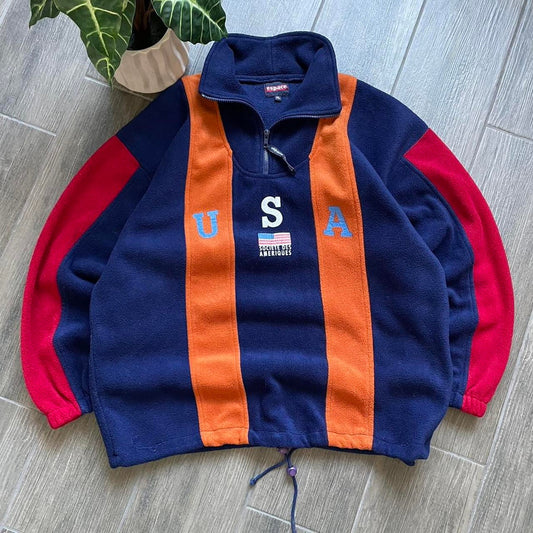 Vintage baggy USA fleece gorpcore jumper