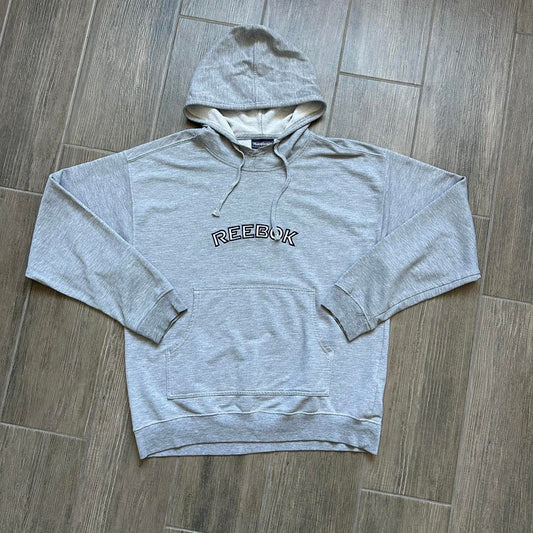 Reebok grey hoodie with embroidered logo
