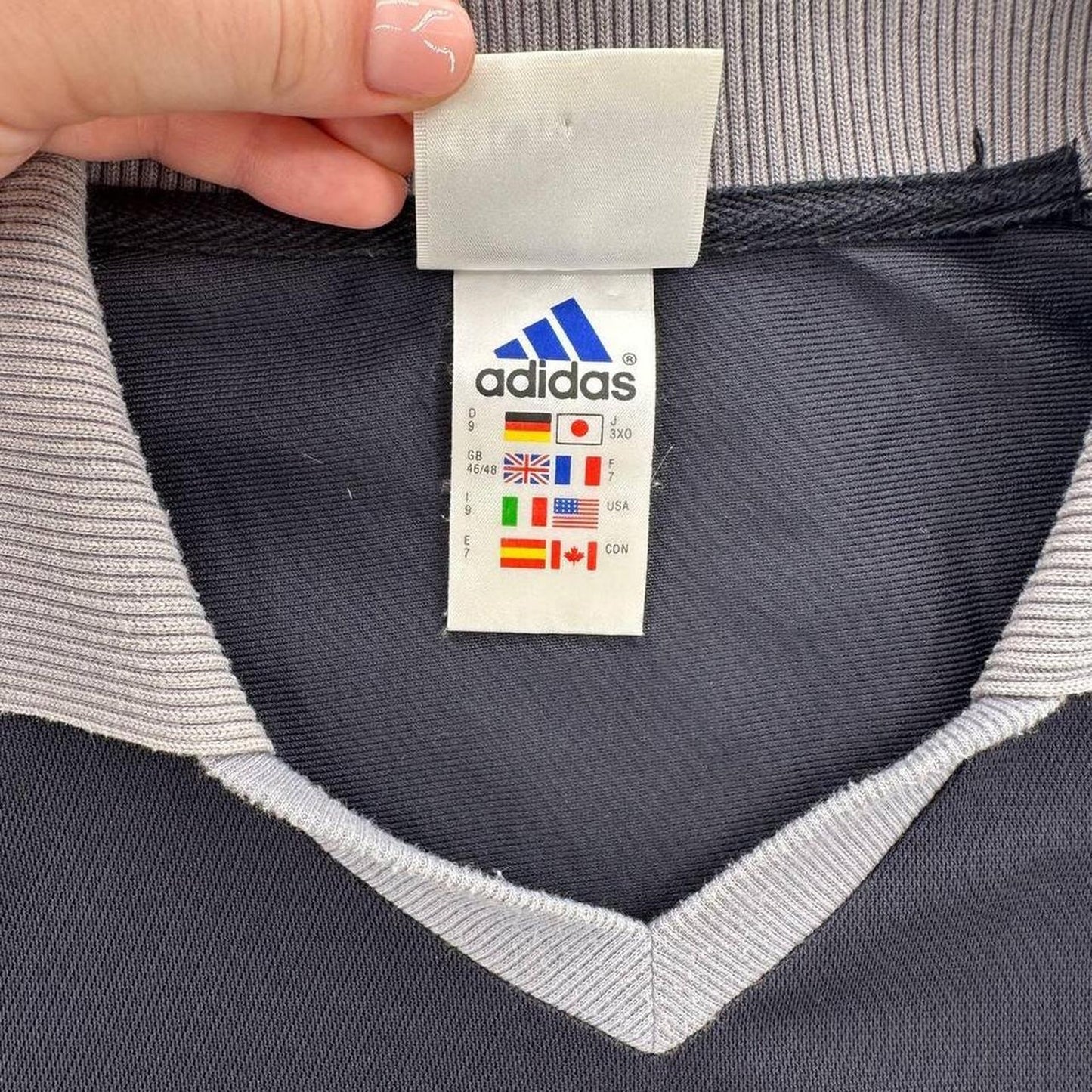 Adidas navy blue polo shirt