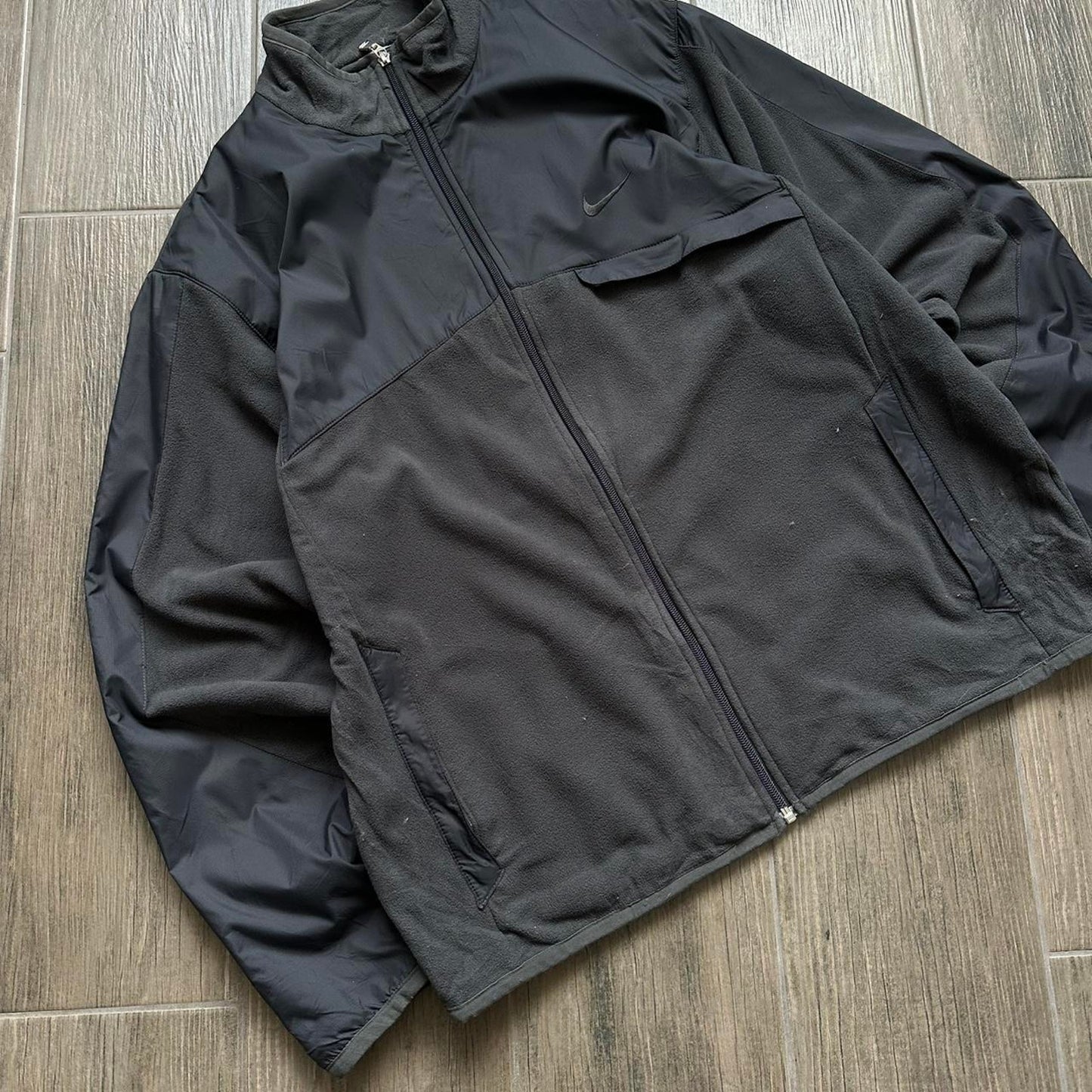 Nike black fleece y2k jacket