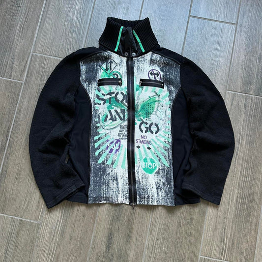 Y2k wmns S acrylic riri jumper