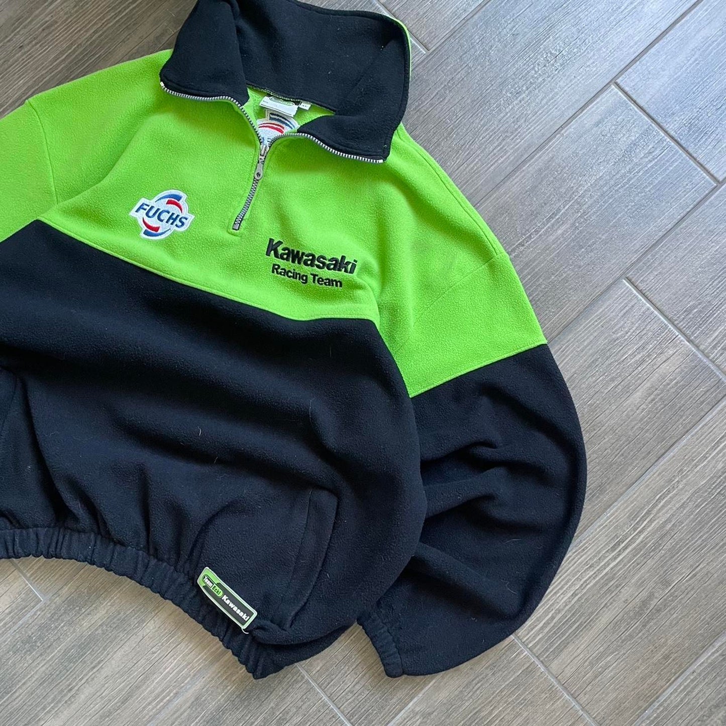 Kawasaki y2k moto fleece jumper