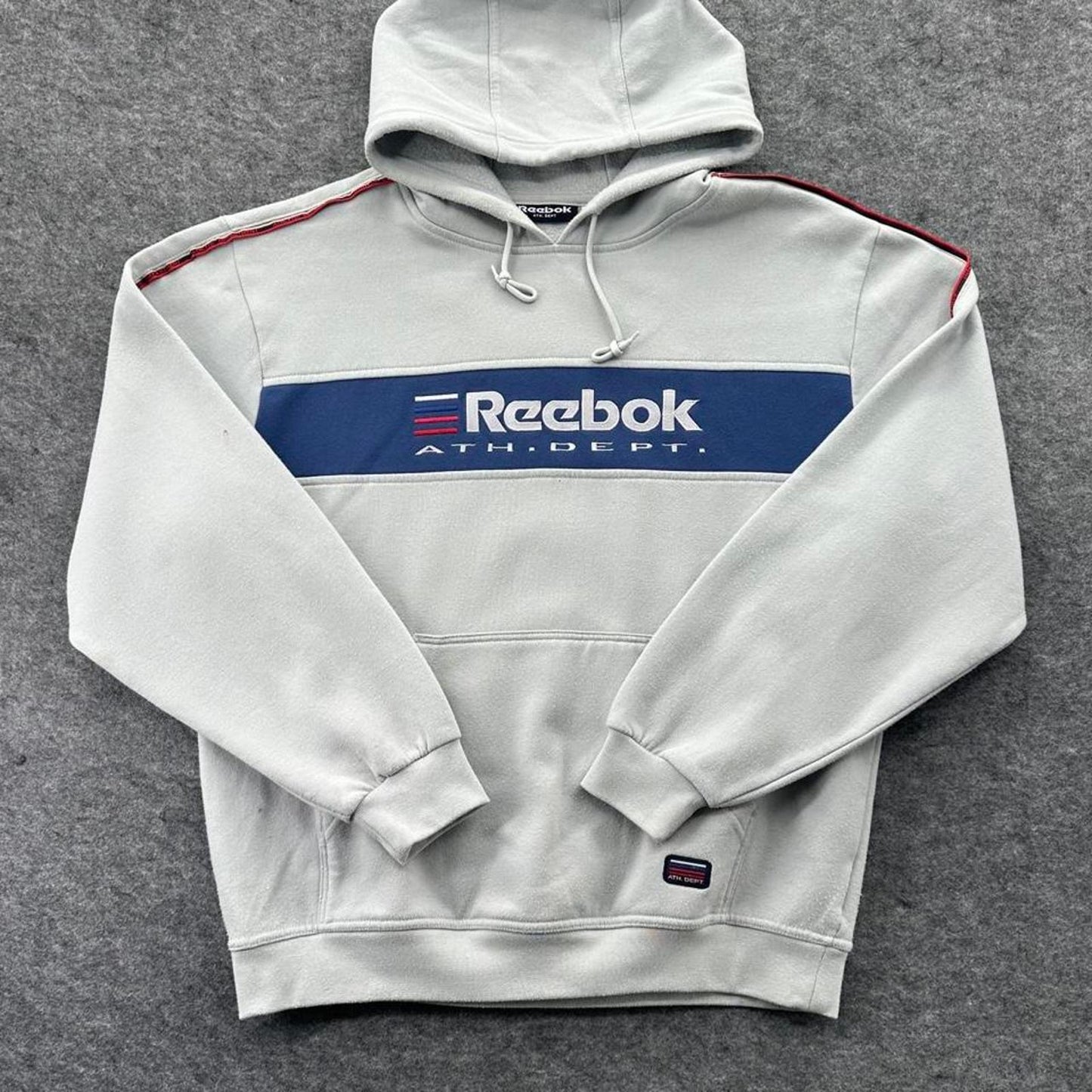 Reebok grey hoodie with embroidered
