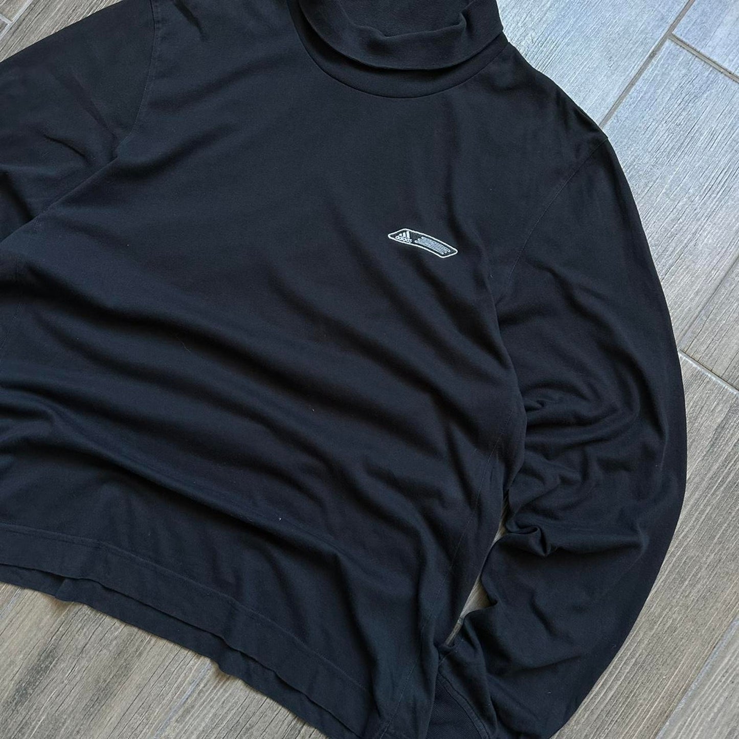 Adidas black long sleeve turtleneck jumper