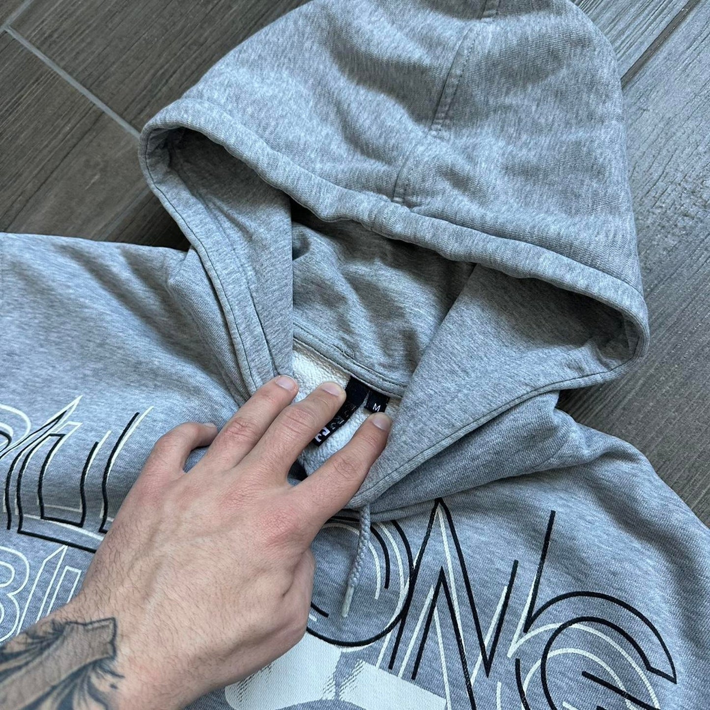Billabong grey y2k M baggy hoodie