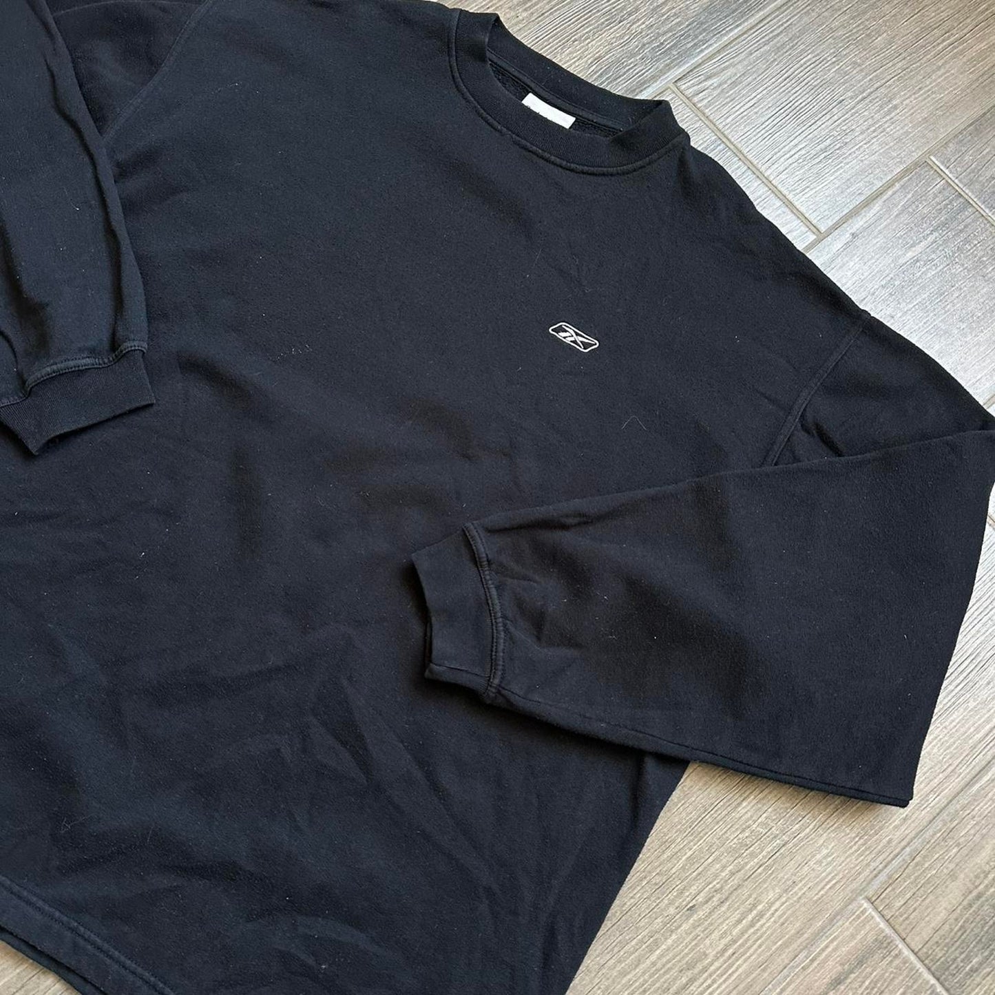 Reebok black y2k sweatshirt