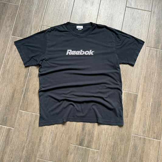 Reebok black cotton t-shirt with white logo