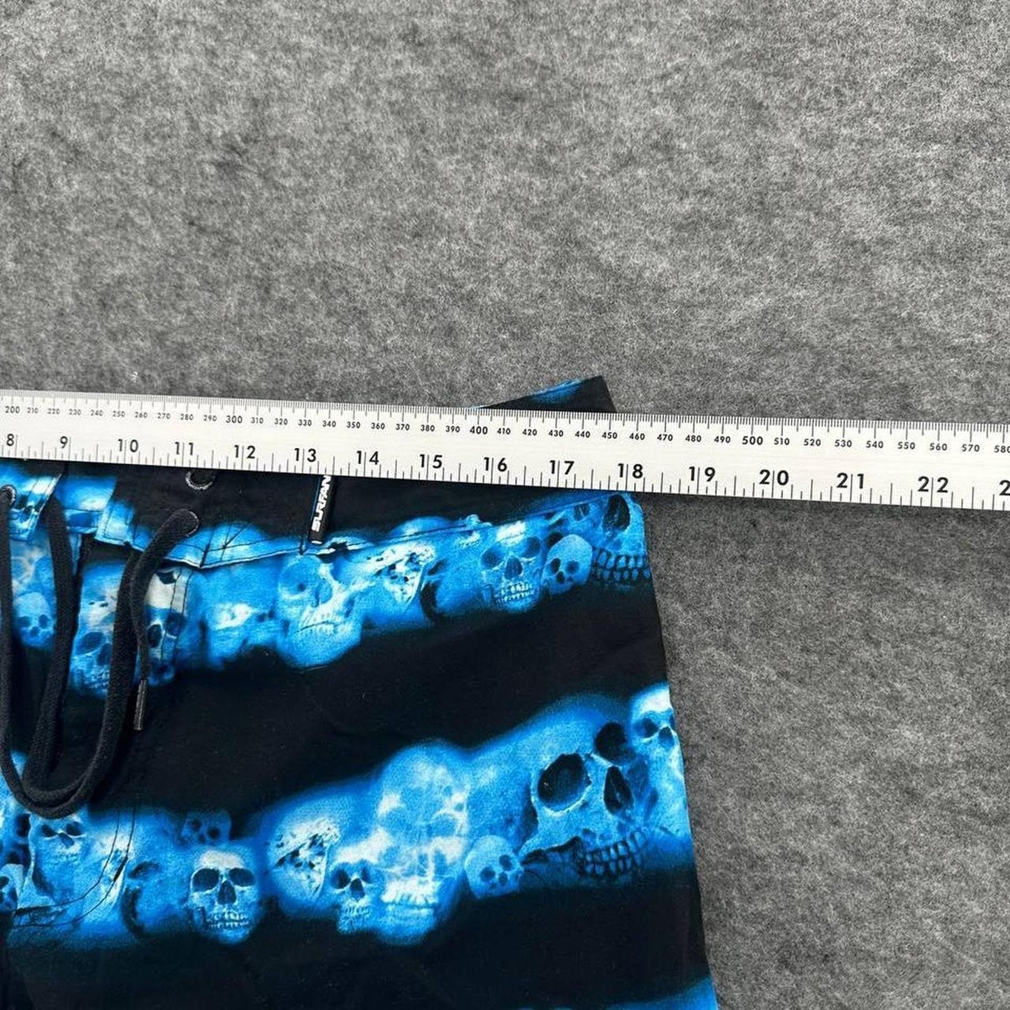 Surfanic blue skull board shorts