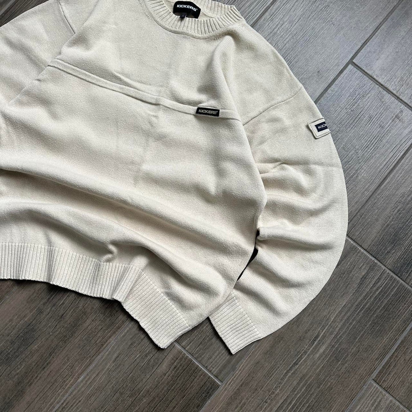 Kickers y2k beige sweater jumper