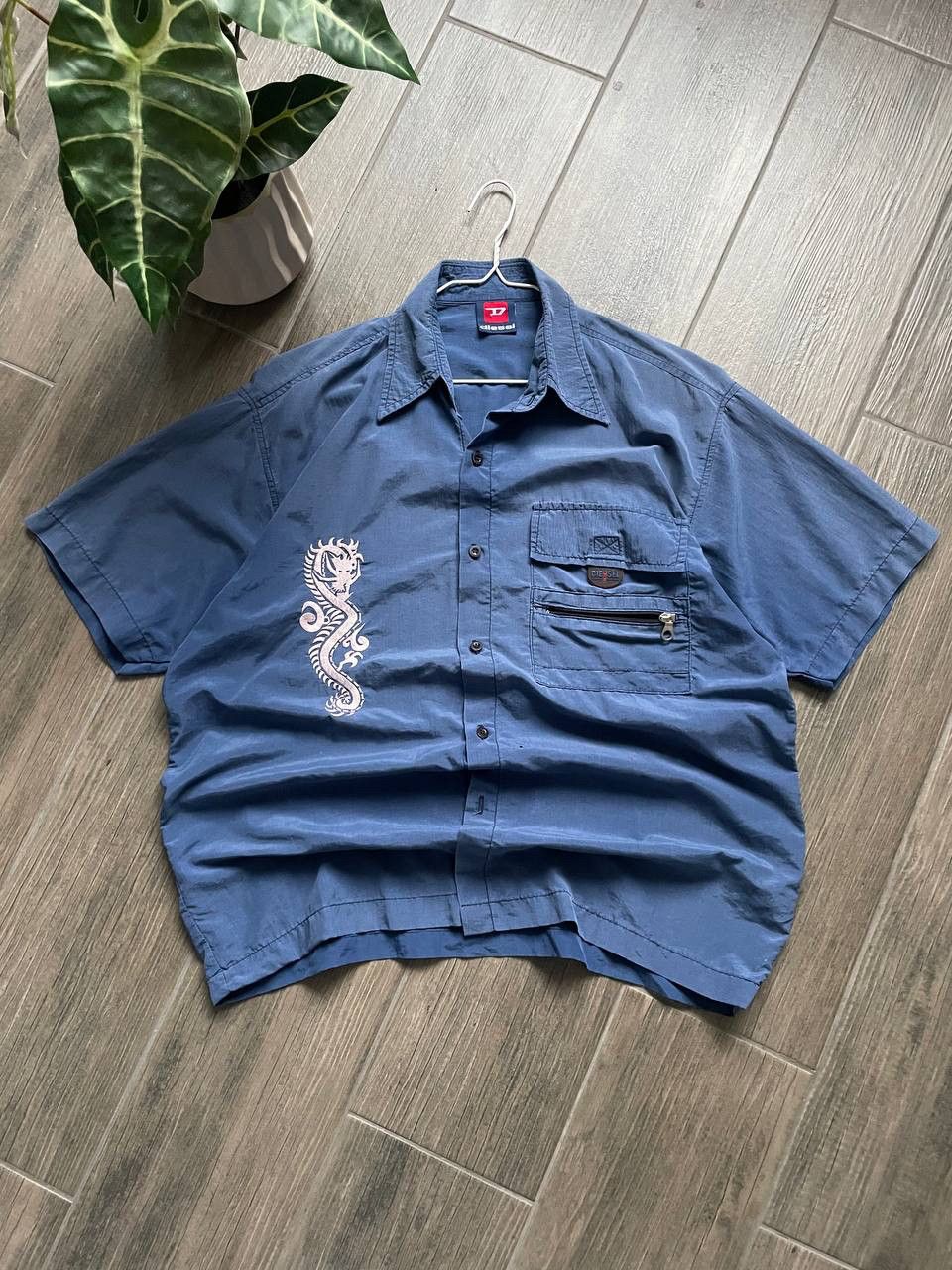 Diesel dragon japanese style vintage baggy shirt