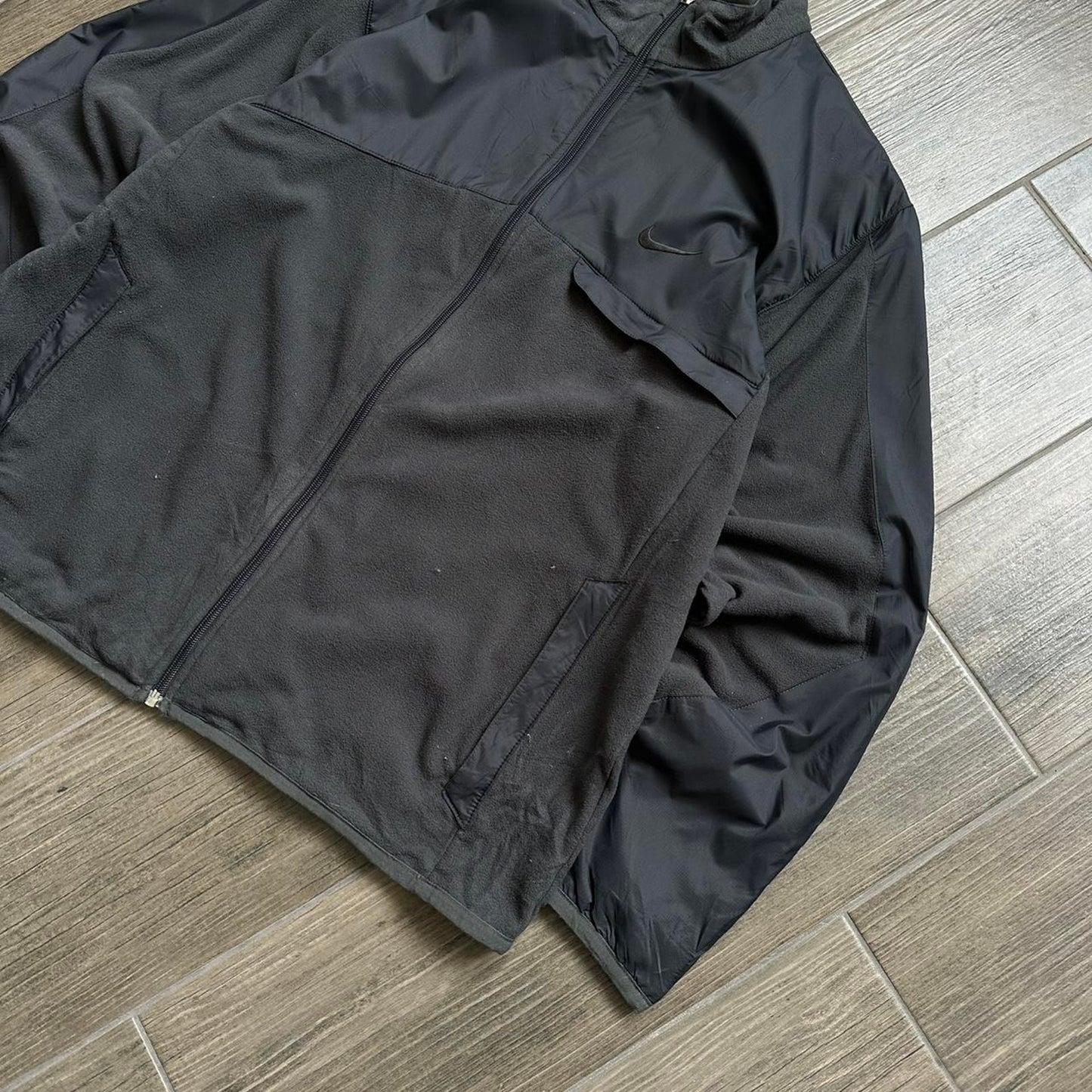 Nike black fleece y2k jacket